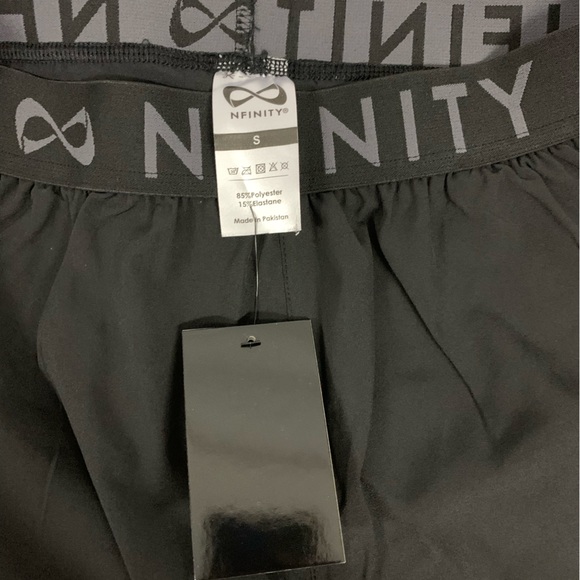 NEW NFINITY LINED ACTIVE WOMENS SHORTS MULTIPLE SIZES - Picture 4 of 4